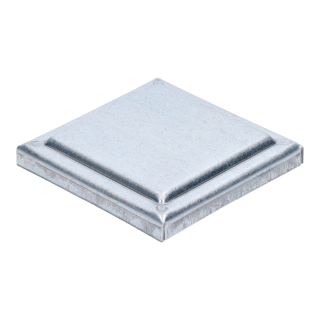 Strieška plechová plochá, pozink, 100 x 100 x 1,5 mm