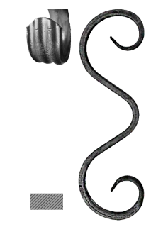 Prvok 188 x 56 mm, profil 12 x 6 mm, základné rozkutie