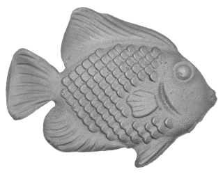 DOPREDAJ dekoračný prvok 134 x 110 x 5 mm - ryba, odliatok