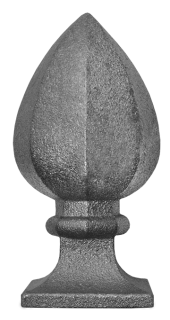 Šiška H = 155 mm, podstavec 80 x 80 mm, dutá