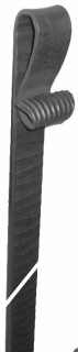 Klapačka, čierna S235, 40 x 6 x 1900 mm