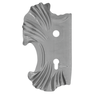 Štít 270 x 165 x 2 mm, rozteč 90 mm, zdobený, ľavý