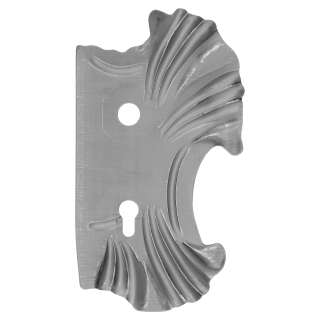 Štít 270 x 165 x 2 mm, rozteč 90 mm, zdobený, pravý