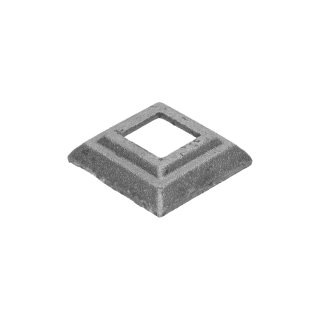 Krytka 62 x 62 x 16 mm s otvorom 26 x 26 mm, odliatok