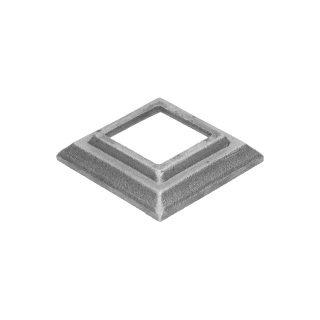 Krytka 80 x 80 x 17 mm s otvorom 41 x 41 mm, odliatok