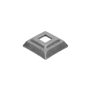 Krytka kovaná 42 x 42 x 13 mm s otvorom 15 x 15 mm, odliatok
