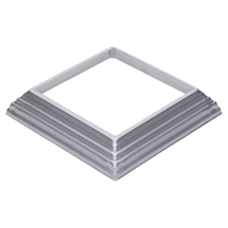 Krytka 142 x 142 x 29 mm, plech, diera 102 x 102 mm, výlisok