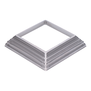 Krytka, plech, 122 x 122 x 29 mm, diera 82 x 82 mm, výlisok
