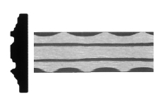 Madlovina vzorovaná 40 x 8 x 3000 mm