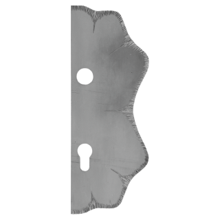 Štít 250 x 95 x 3 mm s otvormi, rozteč 90 mm, ozdobný, pravý