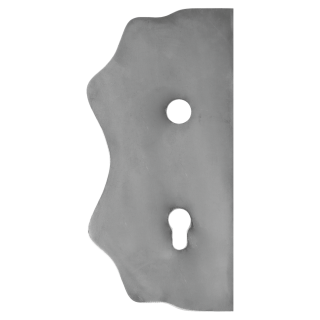 Štít 250 x 125 x 3 mm, rozteč 90 mm, hladký, obojstranný