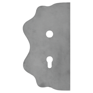 Štít 250 x 135 x 3 mm, rozteč 72 mm, hladký, obojstranný