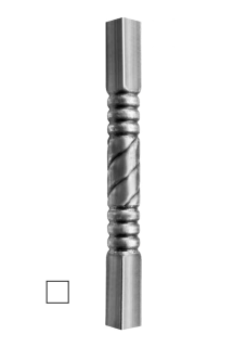 Tyč-rúrková 1200 mm so štvorcovou zakladňou 60 x 60 mm