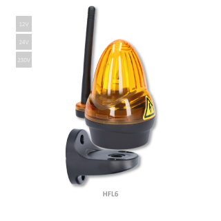 LED lampa, 12/24/230 V, so zabudovanou anténou, 739lux