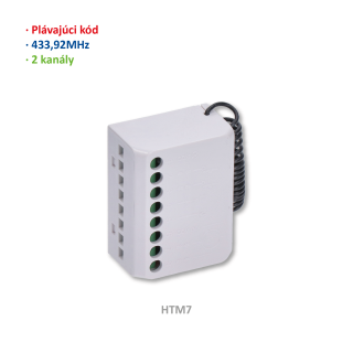 TM7000 riadiaca jednotka s prijímačom, 2-kanalová, 433 MHz