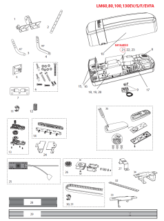 041A4033 motor 24 V DC, LM60EV/F/S