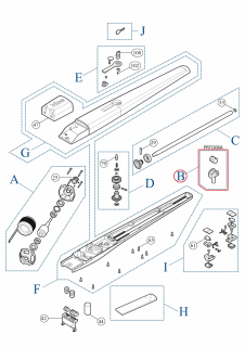 PRTO06A kit matice hriadele pre TO4015/5015/TO5016
