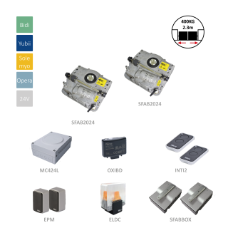 SFABKit2024BD sada pre dvojkrídlovú bránu do 2,3 m/krídlo