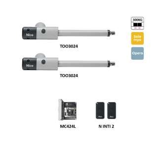 TOO3024KLT sada pohonov pre dvojkrídlovú bránu do 3 m/krídlo