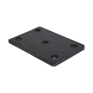 Platňa 100 x 150 x 8 mm s otvormi ø 13 mm, bez úpravy